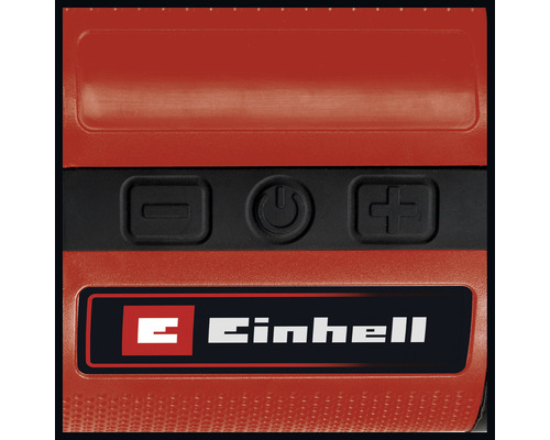 Logo Einhell avec indicateur de niveau de charge