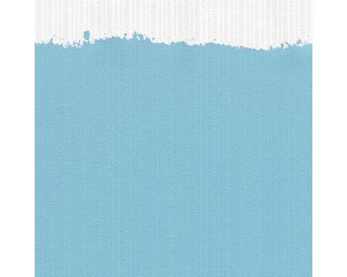 Peinture bleu clair sur un support texturé.