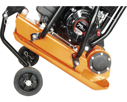 Bodenverdichter mit Motor und Rädern