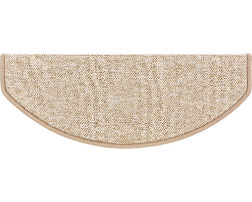 Halbrunde Stufenmatte aus Textil mit Umrandung