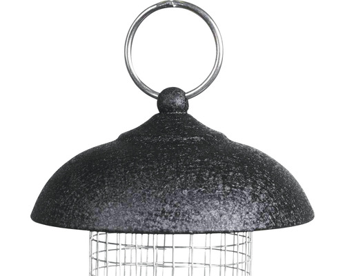 Mangeoire à oiseaux avec suspension à anneau métallique