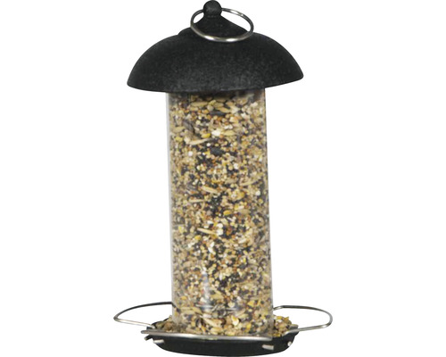 Vogelfutterspender mit einer Füllung aus Vogelfutter