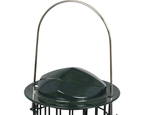 Vue détaillée d''une mangeoire à oiseaux avec crochet de suspension