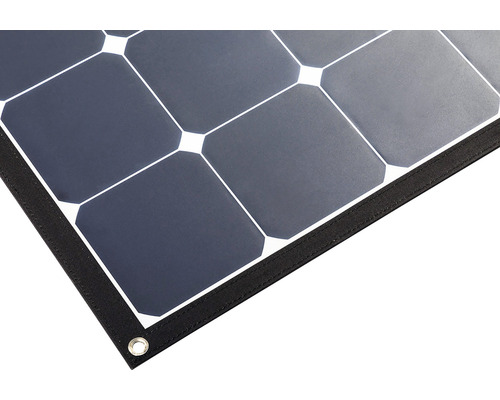 Nahaufnahme einer Solarfolie mit schwarzem Rand