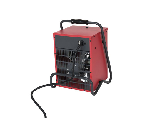 Radiateur de chantier électrique avec poignée de transport et câble d''alimentation