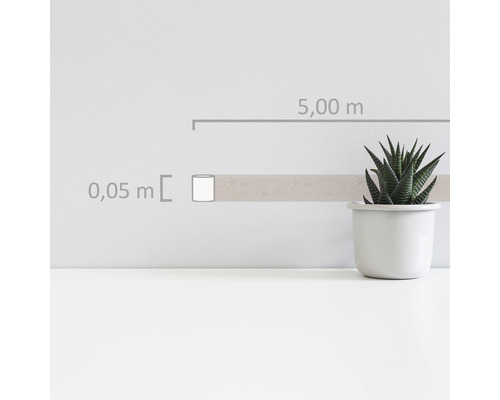 Illustration de la longueur du rouleau et de la surface à travailler