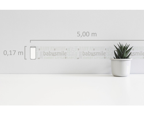 Bordure autocollante avec motifs pour enfants, longueur 5 mètres