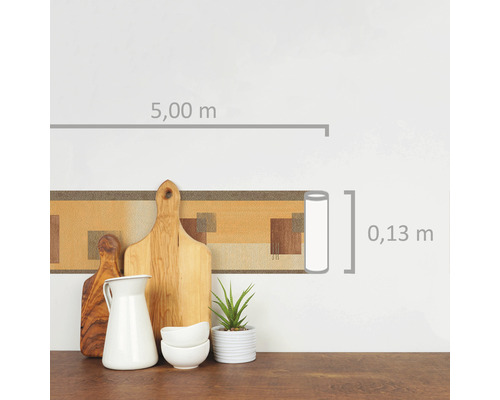 Bordüre mit geometrischem Muster, Länge 5,00 Meter, Höhe 0,13 Meter