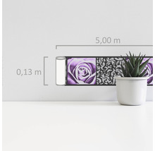 Bordüre mit Blumenmuster, Länge 5,00 Meter, Höhe 0,13 Meter