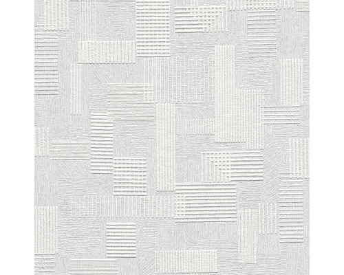 Papier peint intissé 2625-16 Meistervlies ProProtect rectangle blanc Papier peint avec motif rectangulaire graphique