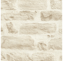 Papier peint avec motif de mur en pierre