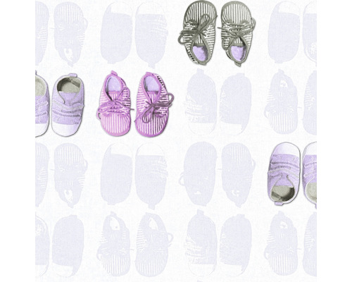 Tapete mit Baby-Schuh-Motiv