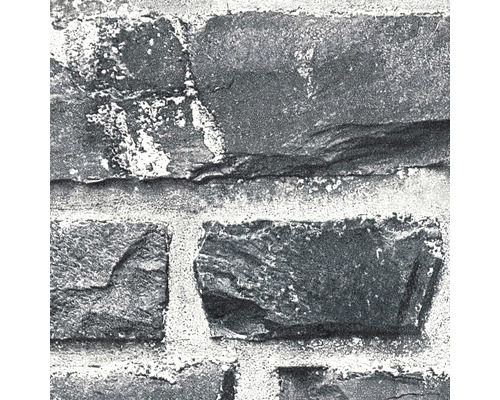 Nahaufnahme einer Tapete mit Steinoptik.