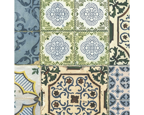 Gros plan de carreaux à motifs différents