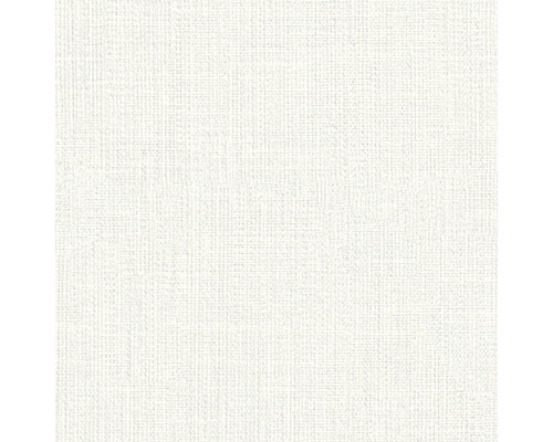 Nahaufnahme einer weißen Textiltapete mit feiner Gewebestruktur