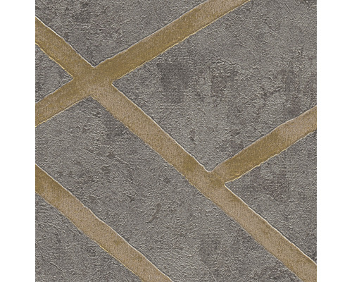 Papier peint gris à motif géométrique