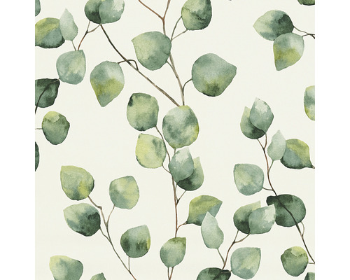 Papier peint intissé 37044-1 Greenery rameau de feuilles vert Papier peint avec motif de branches d''eucalyptus