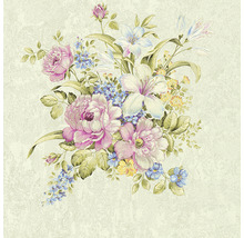 Blumenmuster mit Rosen und Lilien