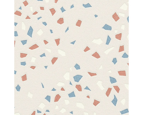 Motif terrazzo avec des formes irrégulières sur un papier peint