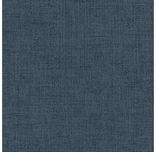 Nahaufnahme einer blauen Textiltapete mit feiner Struktur