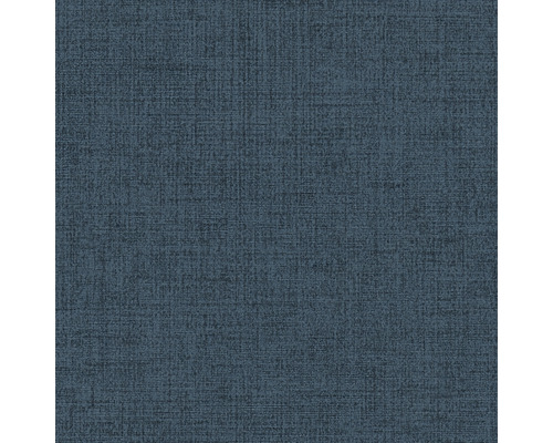 Nahaufnahme einer blauen Textiltapete mit feiner Struktur