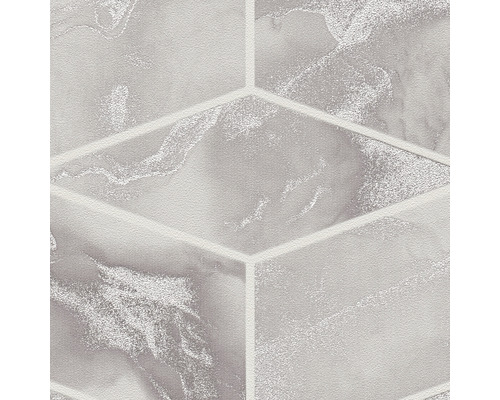 Gros plan de carreaux muraux hexagonaux avec motif marbré.