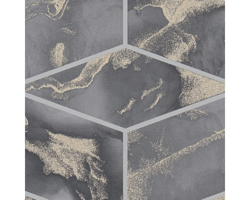 Carreau hexagonal avec motif marbré abstrait