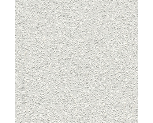 Papier peint intissé 5703-14 Meistervlies ProProtect crépi rayé blanc Papier peint à fibres brutes blanc structuré.
