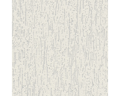 Papier peint intissé 6583-19 Meistervlies ProProtect enduit blanc Gros plan d''une façade avec une structure d''enduit gratté
