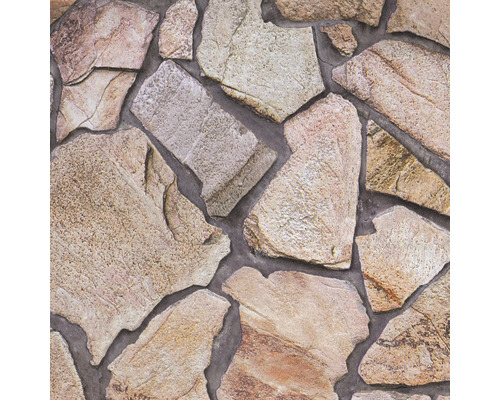 Papier peint imitation mur de pierre naturelle