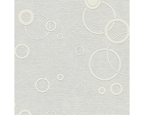 Papier peint intissé 9490-11 motif cercles blanc Papier peint à motif de cercles