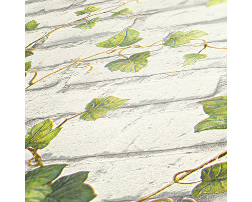 Tapete mit Steinmuster und Efeudekor