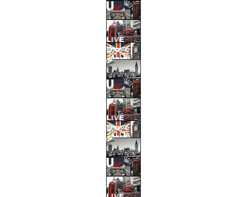 Tapetenbordüre mit London Motiven