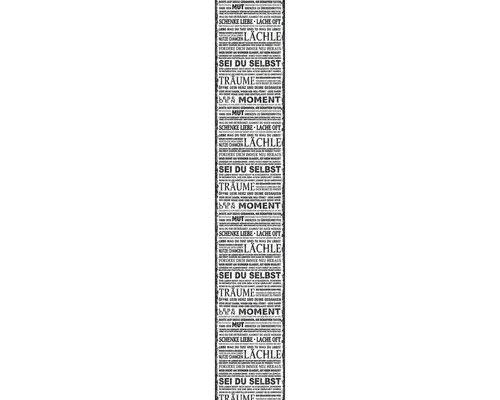 Papier peint avec mots et phrases imprimés