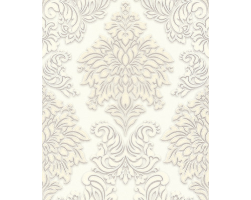 Tapete mit floralem Damastmuster