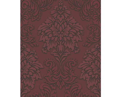 Papier peint avec motif floral damassé