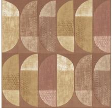 Tapete mit geometrischem Halbkreis Muster