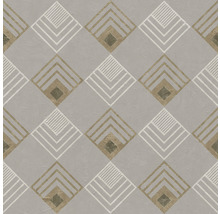 Papier peint avec motif géométrique en losanges pour la décoration murale