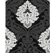 Vliestapete 5543-14 Ornament schwarz weiß