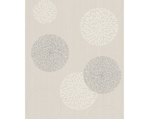 Tapete mit floralem Kreismuster