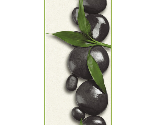 Carreau décoratif avec motif de pierre et de bambou