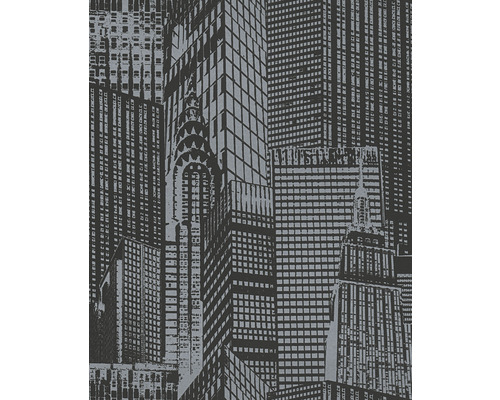 Papier peint avec motif de gratte-ciel