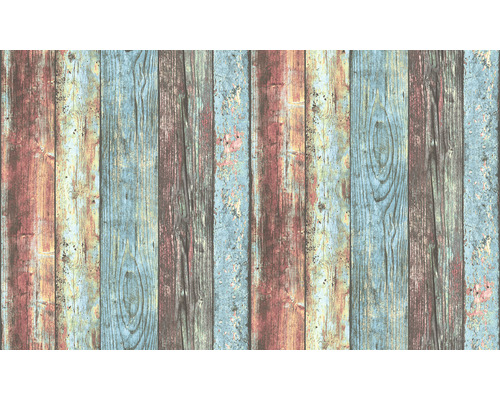 Tapete mit Holzplanken-Design