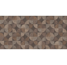 Dekorplatte mit Holzoptik und geometrischem Muster