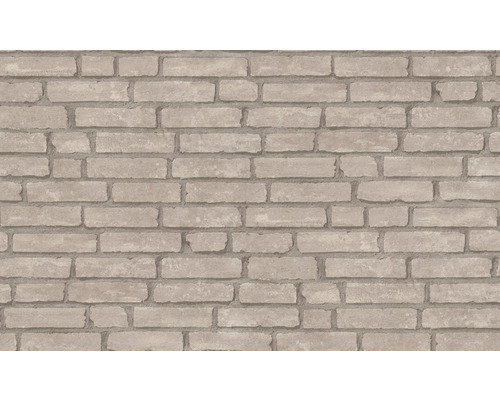Tapete imitiert Backsteinmauer