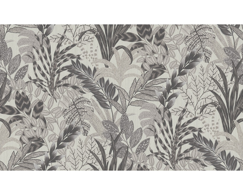 Papier peint avec motif de feuilles et de plantes