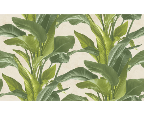 Tapete mit tropischen Blättern