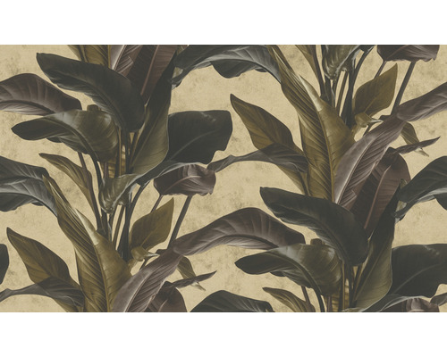 Papier peint avec motifs de plantes tropicales