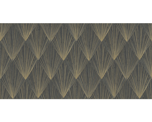 Tapete mit geometrischem Fächer Muster