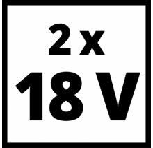 2 mal 18 Volt